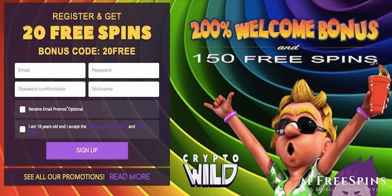 Cryptowild Casino Free Spins No Deposit